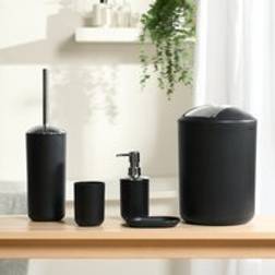 OHS 5-Piece Bathroom Accessories Set Black