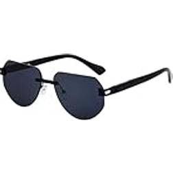 LVTFCO Rimless Sunglasses Black