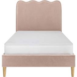 Flair Ellis Single with Cloud Headboard - Velvet Frame Bed
