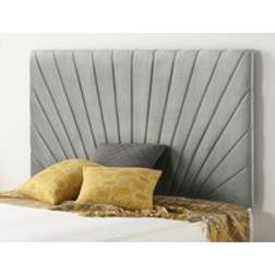 Somnior Platinum Tweed Fabric 32" Upholstered Divan Bed - Grey - Super King Headboard