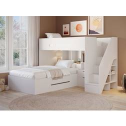 Flair Greyson Triple Bunk-White Bunk Bed