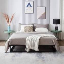 House of Home Double Bed Frame Extra Strong Platform Metal Frame Black