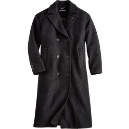 Karl Lagerfeld Women's Double Breasted Overcoat - Black