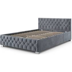 Juskys Nizza Upholstered with LED Lighting 140x200cm