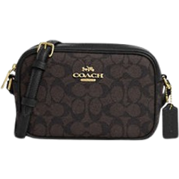 Coach Mini Jamie Camera Bag In Signature Canvas - Gold/Walnut/Black