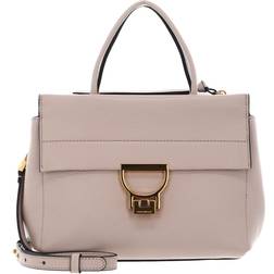 Coccinelle Pink Pebbled Leather Håndtaske Uld - Lyserød