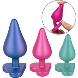 Romp Luster Silicone Butt Plug Set Purple