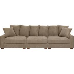 Latitude Run Yamal 122 Corduroy Camel Sofa 122" 3 Seater