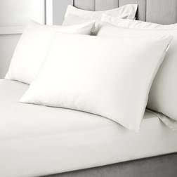 Bianca Cotton 400 Thread Count Sateen Standard Pillowcase Pair - Ivory Pillow Case
