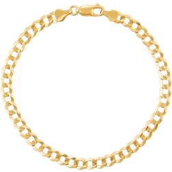 Macy's Concave Curb Link Chain Bracelet - Gold
