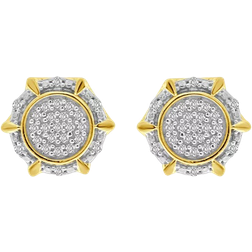 Macy's Stud Earrings - Gold/Silver/Diamonds