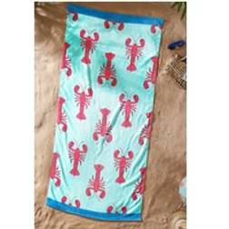 Catherine Lansfield Lobster Beach Towel - Towel Red