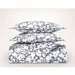 Boll & Branch Signature Hemmed Set Duvet Cover White, Black (269.2x233.7cm)