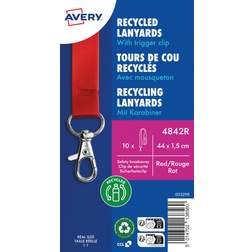 Avery Recycled Lanyards with Trigger Clip 10-pack