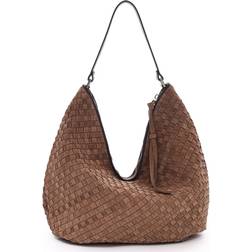 Adax Mindy Braided Skuldertaske - Latte
