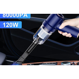 Carsun New 80000pa 8pcs/Set 2 In 1 Car Vacuum Cleaner Blue