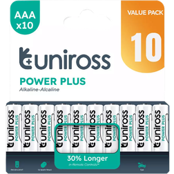 Uniross Power Plus AAA Alkaline Compatible 10-pack
