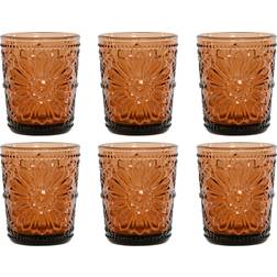 Home ESPRIT Refurbished Amber Drinking Glass 6pcs