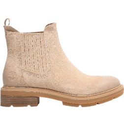 Timberland Brimfield Mid Chelsea Boot - Light Beige Suede