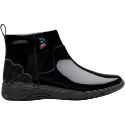 Clarks Kids Relda Glow Patent Ankle Boot, Younger