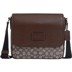 Coach Sprint Map Bag 25 In Signature Jacquard - Canvas/Silver/Oak/Maple