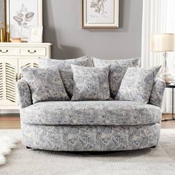Willa Arlo Interiors Keir Blue Sofa 57.5" 2 Seater