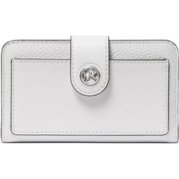 Michael Kors Charm Tab Pocket Bifold Wallet - Optic White