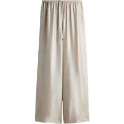 H&M Wide Drawstring Trousers - Beige