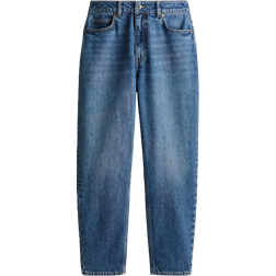 H&M Slim Mom High Ankle Jeans - Denim Blue