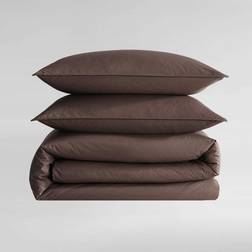 Calvin Klein Washed Percale Bedspread Brown (274.3x243.8cm)