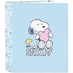 Safta Snoopy Love Blue A4 Ring Binder 27 x 33 x 6 cm