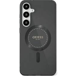 Guess Rhinestone MagSafe Case with Classic Logo for Galaxy S25