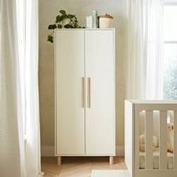 CuddleCo Harper Nursery Wardrobe Cream & Ash