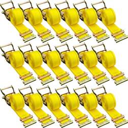 VEVOR E-Track Ratchet Strap 18 Pack 2 x 15' 4400 lbs