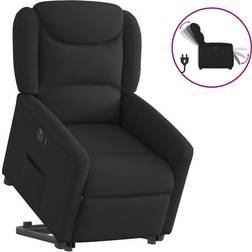 vidaXL Elektrisk Reclinerfåtölj Med Uppresningshjälp Svart Tyg Fåtölj