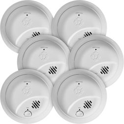 First Alert BRK 10-Year Battery-operated Ionization Smoke Detector 6-Pack