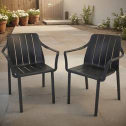 Nardi Stacking Patio Dining Armchair 81cm H x 59cm W x 55.5cm D