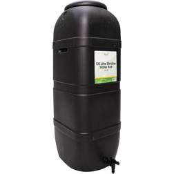 Samuel Alexander Strata Slim Space Saver Water Butt 100l With Lid & Tap Carry Handles In Black