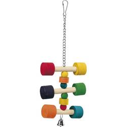 Ferplast Hanging Wooden Parrot Toys 11.5x3.5x31cm