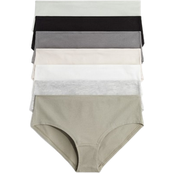 H&M Hipster Briefs 7-pack - Khaki Green/Grey Marl