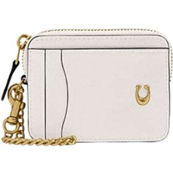 Coach Essential Chain Card Case - Brass/Chalk