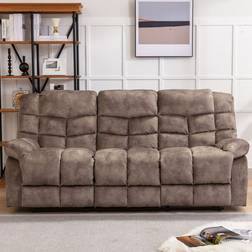 Red Barrel Studio Edilmar Brown Sofa 83.1" 3 Seater