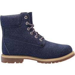 Timberland 6-Inch Premium Lace-Up Boot - Dark Blue Canvas