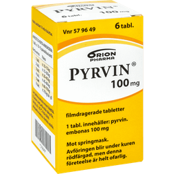 Pyrvin 100mg 6 st Tablett
