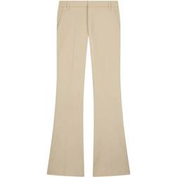 Dondup Wide Trousers High Waist Chino - Beige