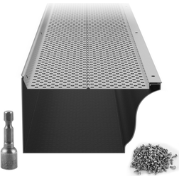 VEVOR Silver Gutter Guard 6 in Wide 104 ft Cover