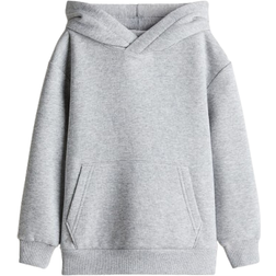 H&M Brushed Inside Hoodie - Light Grey Melange (0542551058)