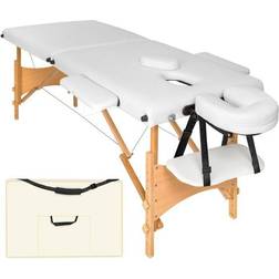 tectake Massagebriks med 2 zoner 5cm Polstring - Hvid