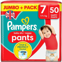 Pampers Baby Dry Pants Jumbo Pack Size 7 17+kg 50pcs