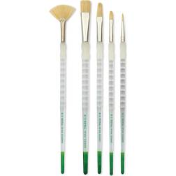Royal & Langnickel Long Handle Soft Grip Bristle Variety Brush Set of 5 SG505
